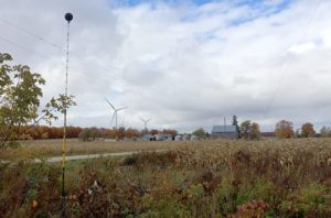 sound power testing of Dufferin Wind Farm Ontario