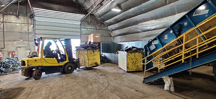 HGC gathered comparative sound measurements of the baler operation at an an existing company Scrap Metal Recycling Facility