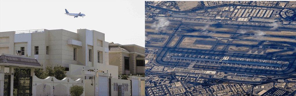 Dubai International Airport Noise Map, United Arab Emirates