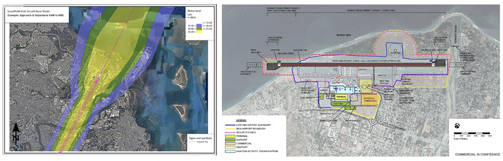 Presidente Nicolau Lobato International Airport Noise Map, Dili, East Timor