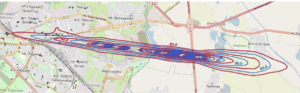 Sofia Airport Noise Map, Bulgaria