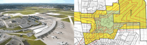 Winnipeg International Airport Noise Map, Manitoba