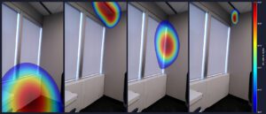 Acoustic Camera Revealing Flanking Sound Transmission Areas in Building Design