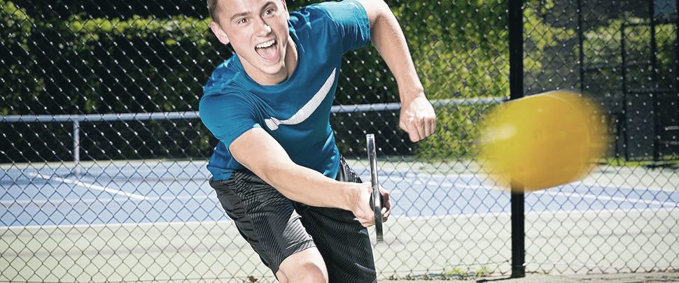 Ball and paddle strikes can produce peaks significantly louder than background noise.