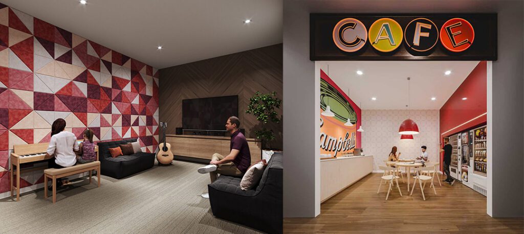 Sound(less) Room, and Snack Shack, Children-focused Amenity Spaces