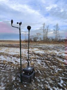 Baseline ambient noise monitoring for renable energy facility