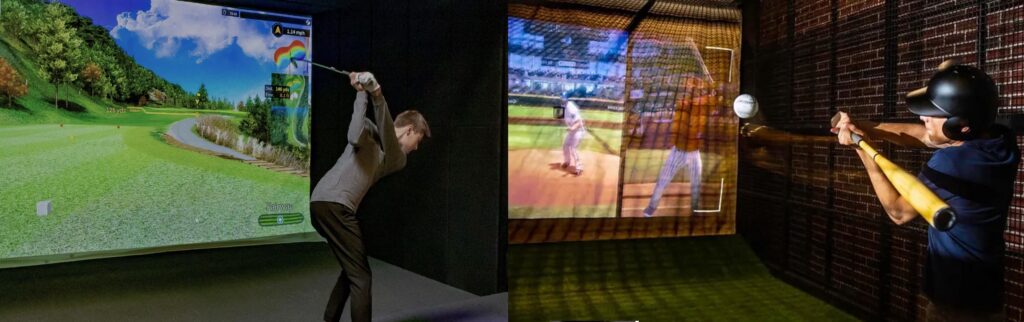Noise Control and acoustic design of Golf and Baseball Sports Simulators