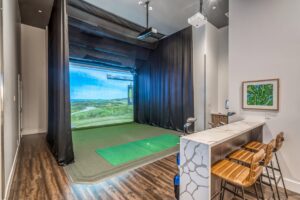 residential condo Apartment golf-simulator-acoustical consulting design